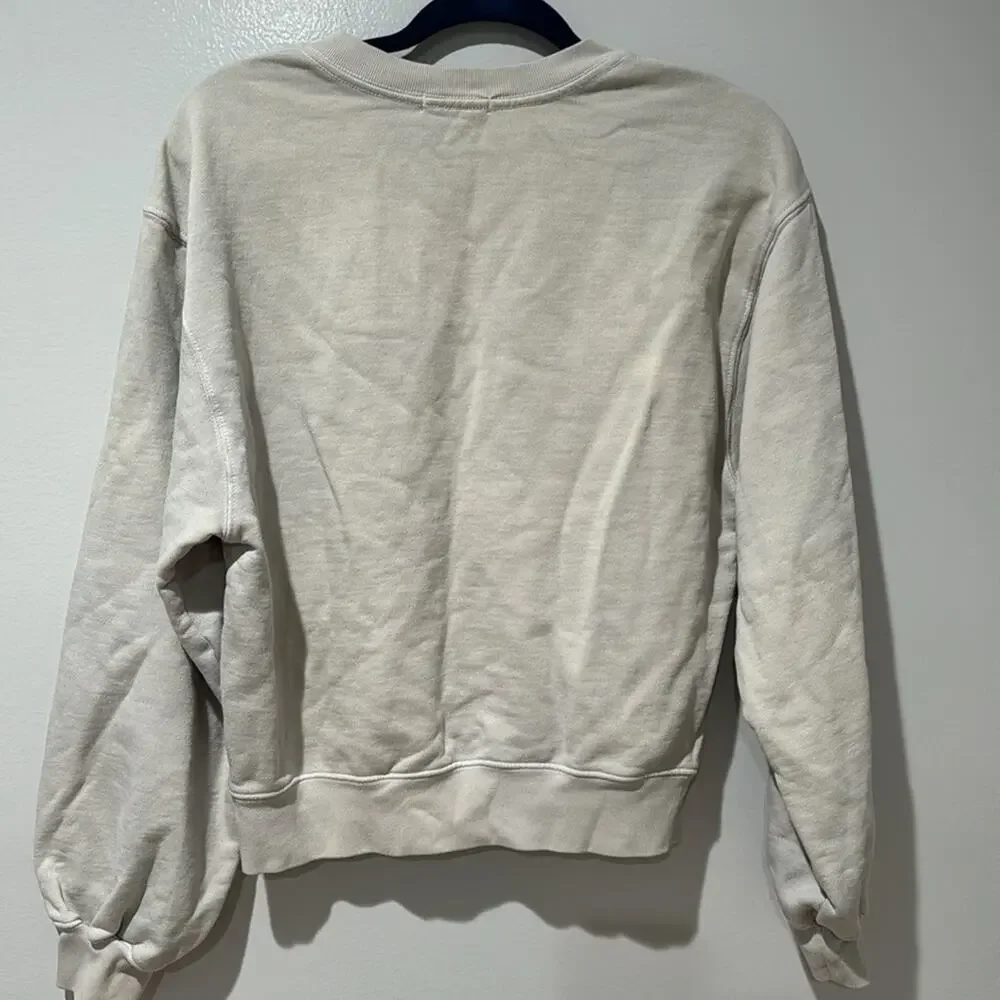 AGolde Women’s Sweatshirt Basic Loungewear Top Comfortable Travel V-neck - Picture 9 of 9
